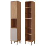 PANELEIRO DIVINA 37CM 2 PORTAS FREIJO/OFF WHITE