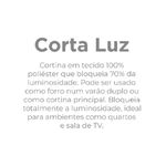 CORTA LUZ TECIDO LISO AREIA BELLA JANELA