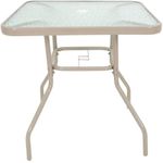 CONJUNTO MIAMI 4 CADEIRAS + MESA + GUARDA SOL BEGE BELFIX