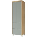 PANELEIRO MARQUESA COM 2 PORTAS E 2 GAVETAS NATURE VERDE NESHER 