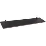 PRATELEIRA EM MDP COM SUPORTE CLIP 20CM PRETA