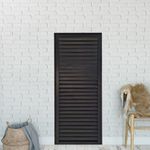 PORTA 210X60 1 FOLHA VENEZIANA TOTAL PRETA DIREITA