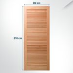 PORTA VENEZIANA EUCALIPTO 210X80CM