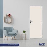 KIT PORTA PRONTA MGM AÇOMAD BRANCA 215X85CM DIREITA 