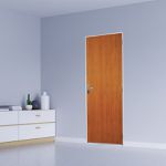 KIT PORTA PRONTA MGM AÇOMAD MOGNO 215X85CM DIREITA