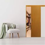 KIT PORTA DE CORRER MGM SOBREPOR MOGNO 215X70CM 