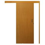 KIT PORTA DE CORRER MGM SOBREPOR MOGNO 215X80CM 
