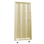 PORTA SANFONADA BEGE 210X72cm PLASFLEX 