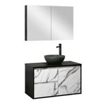 GABINETE INDUSTRY 80 PRETO/CARRARA