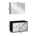 GABINETE INDUSTRY 80 PRETO/CARRARA