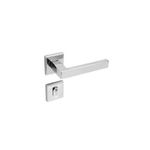 CONJUNTO FECHADURA 455 CROMADO LISO LAFONTE