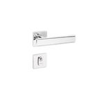 CONJUNTO FECHADURA 751 ZAMAC CROMADO ACETINADO LAFONTE