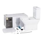 KIT VASO SANITÁRIO COM CAIXA ACOPLADA E ASSENTO BRANCO DUPLO ACIONAMENTO - DECA