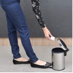 LIXEIRA INOX COM PEDAL BRASIL