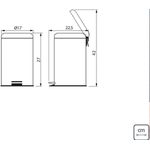 LIXEIRA INOX COM PEDAL BRASIL
