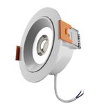 SPOT DE EMBUTIR REDONDO COM LUZ LED AMARELA 72 EASY BIVOLT