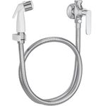 DUCHA HIGIÊNICA COM REGISTRO E DERIVAÇÃO FLEX PLUS BRANCA E CROMADA