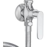 DUCHA HIGIÊNICA COM REGISTRO E DERIVAÇÃO FLEX PLUS BRANCA E CROMADA