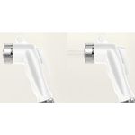 KIT DUCHA POP BRANCO E CRIVO BRANCO/REGISTRO ABS CROMADO - BLUKIT