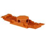 CAIXA DE LUZ OCTOGONAL COM SUPORTE PARA LAJE LARANJA TIGRE