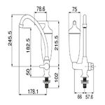 TORNEIRA COM FILTRO MESA BRANCA ACQUABELLA LORENZETTI