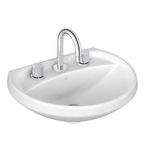 LAVATÓRIO COM COLUNA BRANCO 455X360 IZY