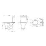 VASO BRANCO COM CAIXA ACOPLADA LIBERTY