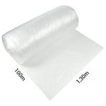 PLASTICO BOLHA ROLO 1,30M X 100M