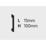 RODAPÉ WALLSTYL FD1 100X15MM 2.44MT