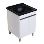 ARMÁRIO KIT LAVANDERIA AMÉLIA PRETO