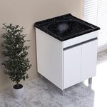 ARMÁRIO KIT LAVANDERIA AMÉLIA PRETO