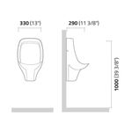 MICTÓRIO BRANCO SIFONADO DUAL FLUX IM100