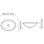 CUBA BRANCA DE SOBREPOR OVAL 44X32 - ICASA