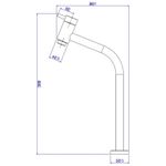 TORNEIRA DE MESA PARA LAVATÓRIO BICA ALTA CROMADO DECA