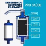 TORNEIRA COM FILTRO PAREDE MÓVEL 2267 C31 BRANCA REAL METAIS 