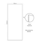 PORTA FRISADA MGM BRANCO NEBLINA 210X70CM 