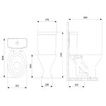 VASO PARA CAIXA ACOPLADA SAVEIRO BRANCO