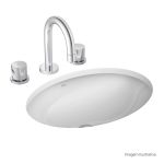 CUBA DE EMBUTIR OVAL 40X30CM BRANCO DECA