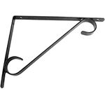 SUPORTE PRETO 50CM PARA PRATELEIRA