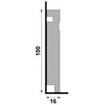 RODAPÉ 457 BRANCO 100X16 2.40M 