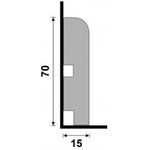 RODAPÉ 446 BRANCO 70X15 2.40M 