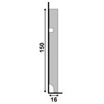 RODAPE 496 BRANCO 150X16MM 2.40M 