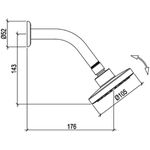 CHUVEIRO DUCHA LOREN ONE 7011 C16