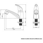 TORNEIRA LAVATÓRIO MESA 1194 F56 BRANCA LORENZETTI