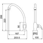 TORNEIRA COZINHA MESA 1167 F56 BRANCO LORENZETTI