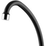 TORNEIRA COZINHA PAREDE BICA ALTA 1168 F31 PRETA E CROMADA LORENZETTI