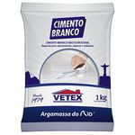 CIMENTO NÃO ESTRUTURAL BRANCO VETEX 1KG