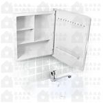 ARMÁRIO DE BANHEIRO IMPERIAL BRANCO COM ESPELHO