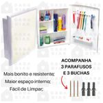 ARMÁRIO DE BANHEIRO IMPERIAL BRANCO COM ESPELHO