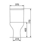 COMBO VASO SANITARIO COM CAIXA ACOPLADA DUAL FLUSH LUNA BRANCO